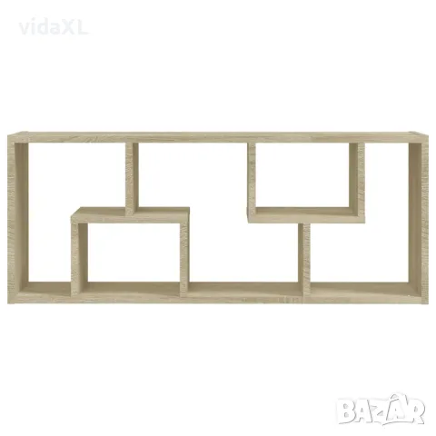 vidaXL Стенен рафт, дъб сонома, 36x16x90 см, инженерно дърво, снимка 6 - Етажерки - 56147771