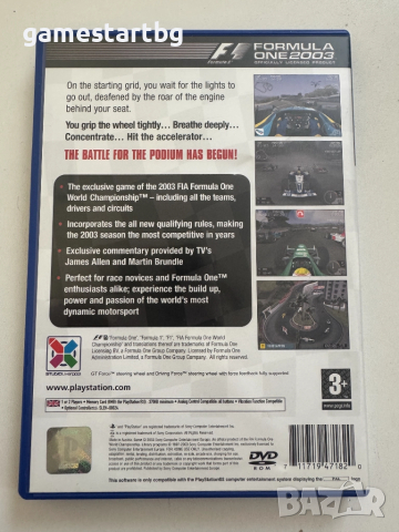 Formula One 2003 за PS2, снимка 2 - Игри за PlayStation - 51753993