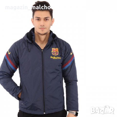 Мъжко Футболно Яке - Nike FC Barcelona; размери: S, M, L и 2XL, снимка 2 - Якета - 34972075