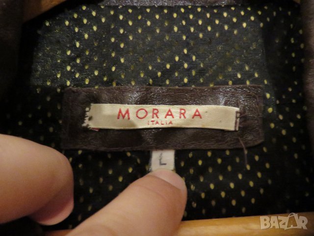 Красиво мъжко кожено мото  яке Morara Italia моторджийски яке за мотор, снимка 6 - Якета - 30304792
