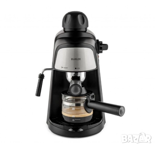 Комплект еспресо машина MUHLER MCM-33 + 2 стъклени чаши Luigi Ferrero Caffeina 80ml FR-8012 ПОДАРЪК, снимка 9 - Друга електроника - 51884610