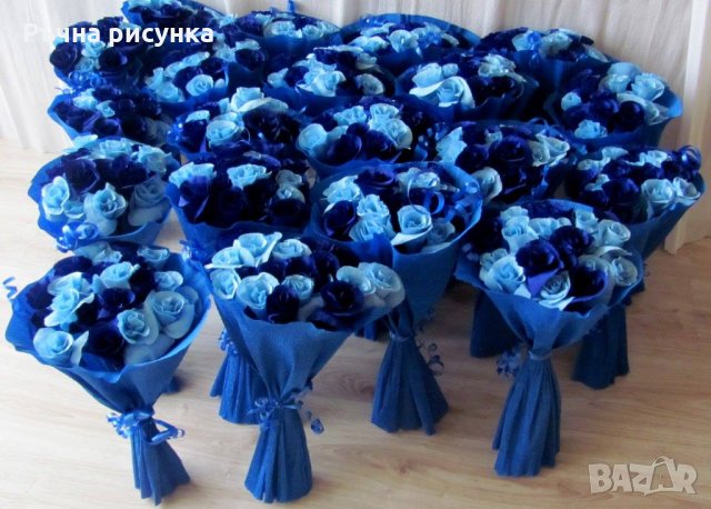 Букети и букетчета в синьо, снимка 1