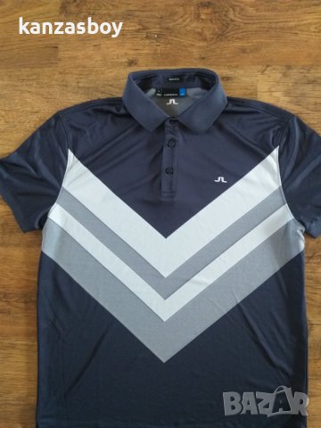 Lindeberg Men's Ace Reg Fit Jacquard - страхотна мъжка тениска КАТО НОВА, снимка 6 - Тениски - 40075505