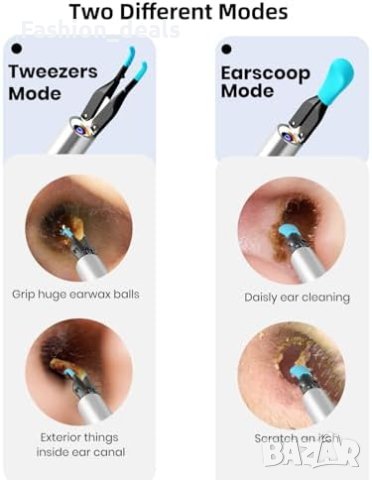 Нов Мултифункционален Комплект за Почистване на Уши 3 в 1 с HD Камера, снимка 4 - Други - 42835691