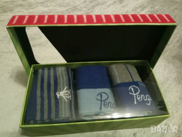 Нов к-т Original Penguin 3 Pack Socks In Gift Box , снимка 6 - Мъжки чорапи - 30715949