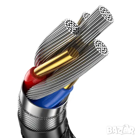 Кабел USAMS US-SJ581 U82 Type-C 240W PD3.1.2 метра / черен, снимка 5 - USB кабели - 44511691