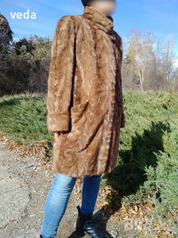 Луксозно кожено палто от норка модел перелина размер М/L, снимка 8 - Палта, манта - 53095495