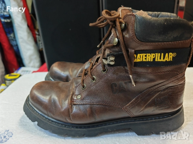 Мъжки кожени Ботев Caterpillar 45 номер , снимка 4 - Мъжки боти - 51922713