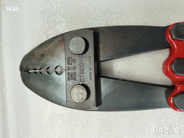 Японска Ножица Кримване Кабели 5 Размера HIT/Ножица Рязане Арматура-Големи-Профи-Френски/Немски-SAM, снимка 6 - Други инструменти - 42127132