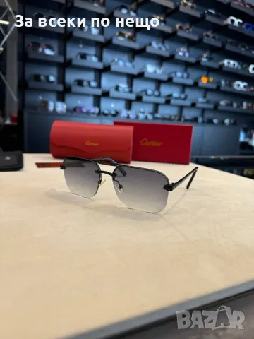 Cartier Слънчеви Очила С UV400 Защита С ПОДАРЪК🎁Калъф Картиер - Различни Цветове Код D2080, снимка 2 - Слънчеви и диоптрични очила - 49408832