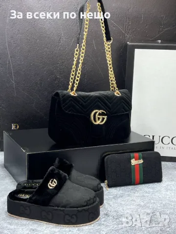 Дамски чехли Gucci - 2 налични цвята Код D964, снимка 5 - Чехли - 47318992