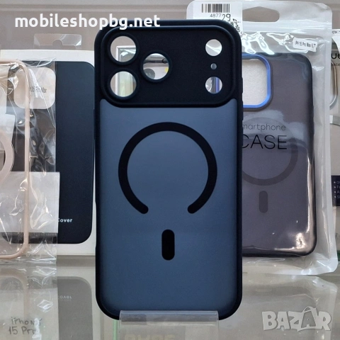 iPhone 17 Pro Max кейс MagSafe кафяв бордо тъмно син, снимка 5 - Калъфи, кейсове - 53880143