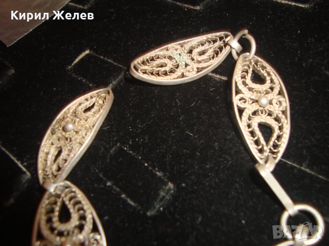 ВЪЗРОЖДЕНСКА ФИЛИГРАННО ВИСОКА ПРОБА СРЕБРО ГРИВНА с ГРАНУЛАЦИЯ 5095, снимка 8 - Антикварни и старинни предмети - 30330969