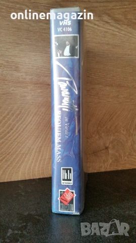 Видеокасета " Pavarotti in Verdi's REQUIEM MASS " VHS, снимка 3 - Други жанрове - 54098524