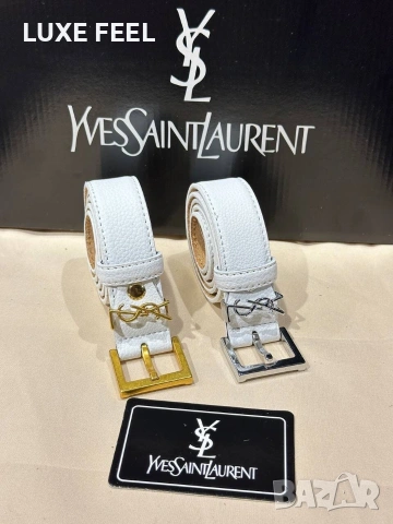 YVES SAINT LAURENT 💎 Естествена Кожа , снимка 10 - Колани - 54020220