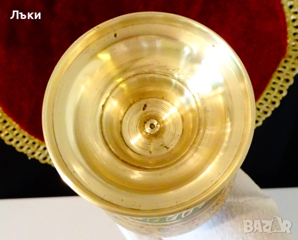 Бронзова ваза с красив цветен клетъчен емайл. , снимка 8 - Вази - 51711420
