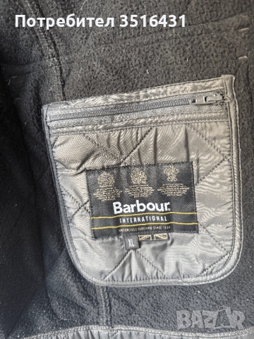 Сиво Мъжко Зимно Яке Barbour - Размер XL, снимка 7 - Якета - 42121857
