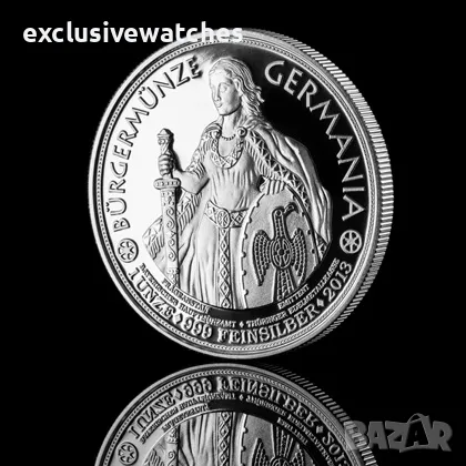 1 унция Сребърна гражданска монета от Германия 2013 г. - полирана , снимка 13 - Нумизматика и бонистика - 47546126