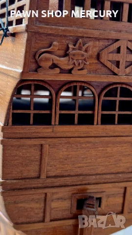 Продавам ръчна изработка старинен кораб уникат, снимка 11 - Антикварни и старинни предмети - 52012065