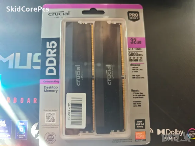 Crucial DDR5 PRO OVERCLOCKING 2x16gb 6000mt/s