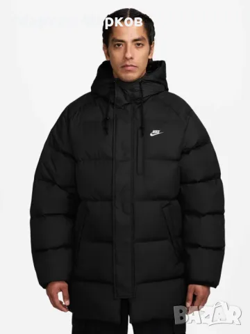 NIKE CLUB PARKA 650 Down THERMA-FIT Mens Black , снимка 10 - Якета - 56159301
