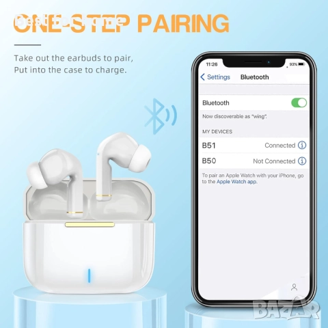 FIYAPOO Безжични Bluetooth 5.3  слушалки с шумопотискане, снимка 8 - Bluetooth слушалки - 51804138