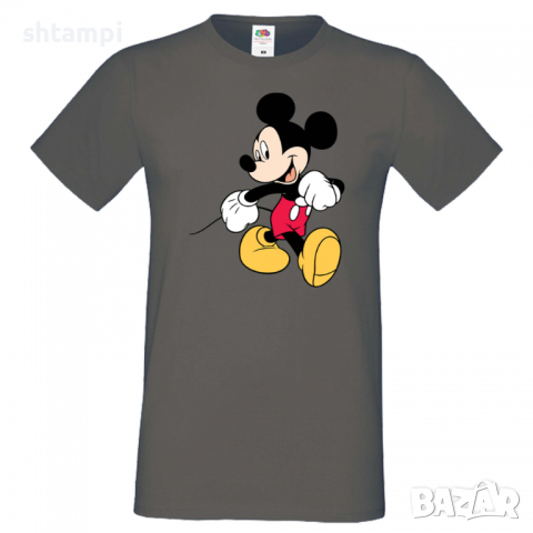 Мъжка тениска Mickey Mouse 6 Подарък,Изненада,Рожден ден, снимка 4 - Тениски - 36576456