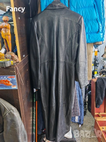 Дълго дамско кожено манто, снимка 6 - Палта, манта - 53161745