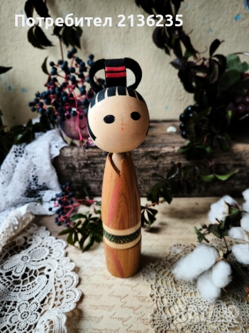 Японска кукла Kokeshi, снимка 3 - Колекции - 51991322