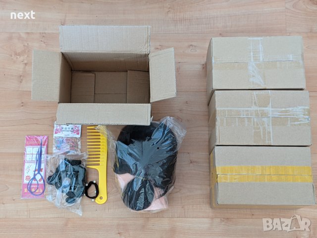 Фризьорска тренировъчна глава с ЕСТЕСТВЕНА коса 60см +стойка +аксесоар, снимка 11 - Аксесоари за коса - 32027399