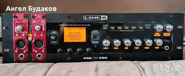 Line 6 POD X3 Pro Rack процесор/usb интерфейс за китара + Line 6 FBV Express footswitch, снимка 2 - Китари - 55946616