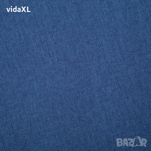 vidaXL 2-местен диван, текстил, син, снимка 7 - Дивани и мека мебел - 56146484