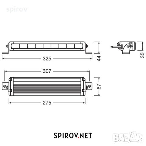 LED бар OSRAM LEDriving LIGHTBAR VX250-SP 12/24V 1500lm 6000K, снимка 4 - Части - 55745778