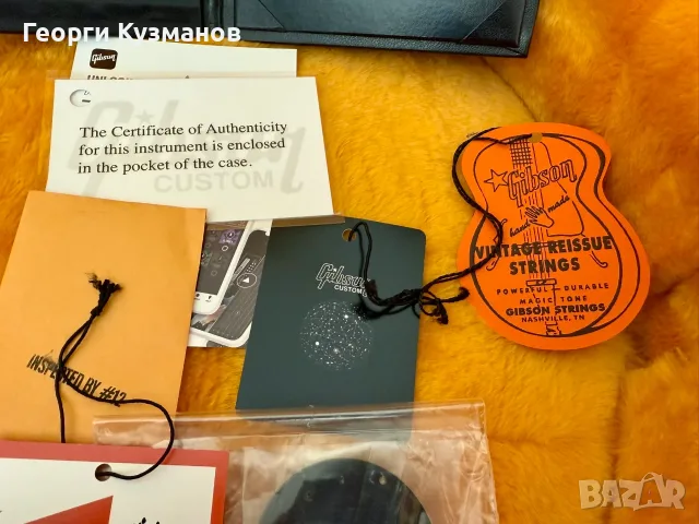 2023 Gibson Custom Shop Les Paul Custom 1957 Reissue, снимка 10 - Китари - 56081296