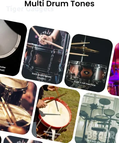 AeroBand PocketDrum 2 Max – преносим безшумен електронен комплект барабани с MIDI, снимка 7 - Ударни инструменти - 56197429