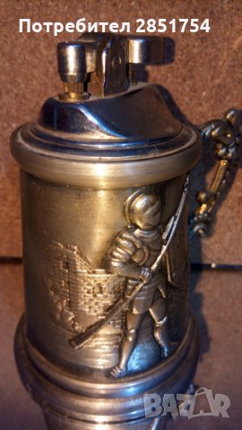 Старинна бензинова запалка, снимка 6 - Антикварни и старинни предмети - 31473645