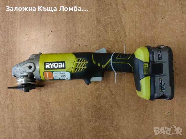 Акумулаторен ъглошлайф RYOBI R18AG-0 SOLO, снимка 1 - Винтоверти - 47301237