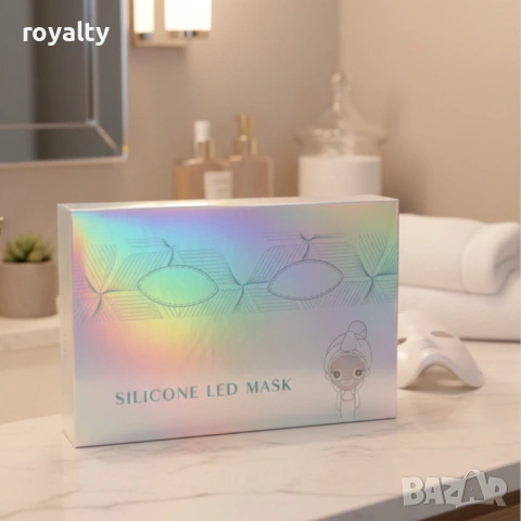 LED Маска за лице със 7 светлинни режима – Домашна фототерапия за по-чиста и спокойна кожа, снимка 10 - Други - 53240894