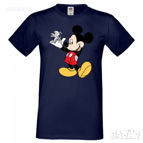 Мъжка тениска Mickey Mouse Peugeot Подарък,Изненада,Рожден ден, снимка 6 - Тениски - 36577472