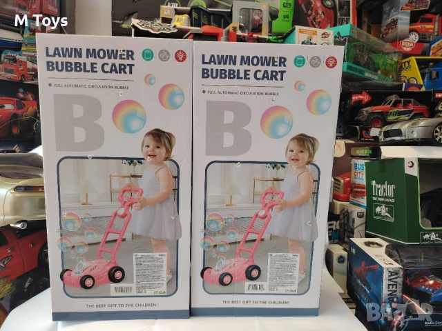 Lawn Mower Bubble Cart – Косачка с балончета , снимка 2 - Други - 50951921