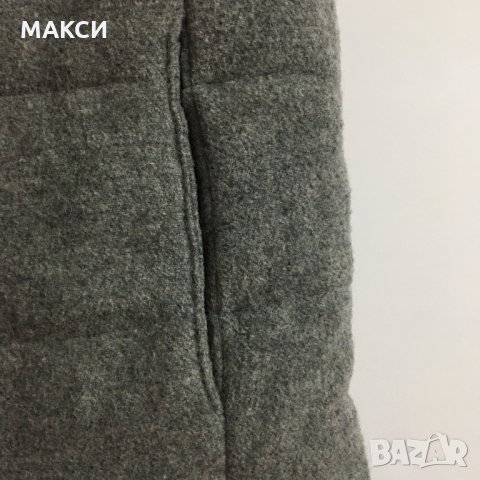Марков ватиран елек с метален цип, джобове и вътрешни коригиращи вързалки в сиво, снимка 5 - Елеци - 31195706