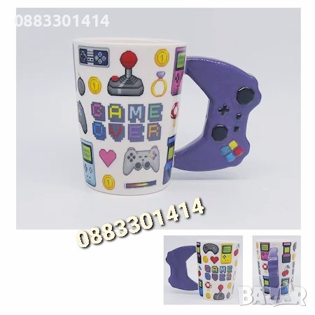 3D чаша Game Over с джойстик , снимка 2 - Други - 39826960