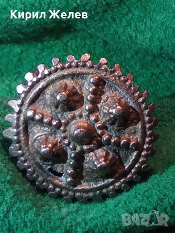 17-18 Век ВЪЗРОЖДЕНСКИ БОЛЯРСКИ АВТЕНТИЧЕН ЕТНОГРАФСКИ РЯДЪК ПРЪСТЕН БРОНЗ / САЧАН МАЙСТОРСКИ 30737