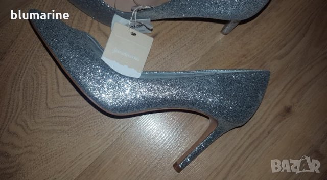 Дамски обувки - сребро, снимка 2 - Дамски елегантни обувки - 29640853