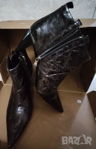 Италиански обувки и боти естествена кожа, снимка 4 - Дамски обувки на ток - 53068369