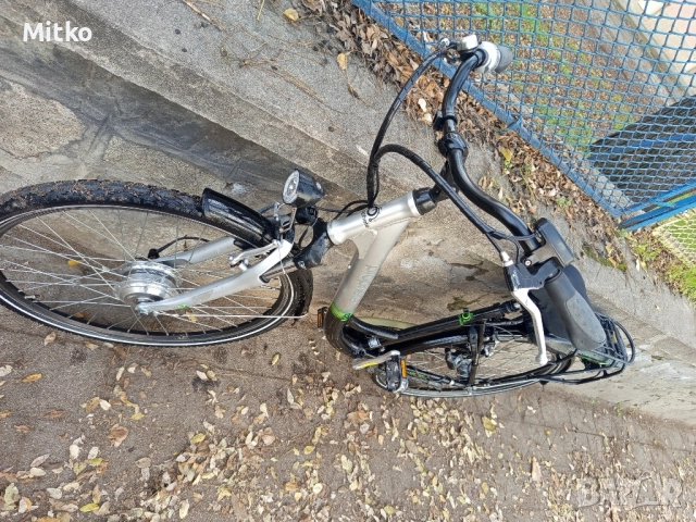 28 цола електрически алуминиев велосипед с 7 скорости усилени капли амортисьори предни като нов, снимка 9 - Велосипеди - 52547876