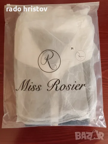 Eлегантна черно-бяла плетена рокля със златисти копчета- MISS ROSIER. NEW !!!, снимка 6 - Рокли - 56149686