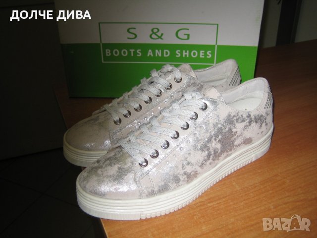 Дамски кецове м.195 ,,OSKAR,, естествена кожа, снимка 1