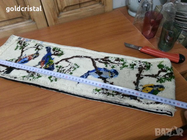Гоблен ръчна изработка , снимка 6 - Антикварни и старинни предмети - 37685305