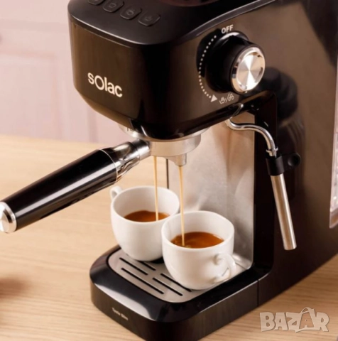 Кафемашина Solac Taste Slim – 20 бара, Thermoblock, 1.4L, пара и капучино, 1350W, снимка 9 - Други - 51896442